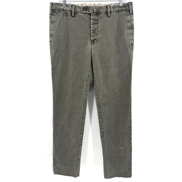 PT01 PANTALONI TORINO West Point Slim Fit Green Chino Pants Size 50 ITA 34 US - Picture 1 of 7